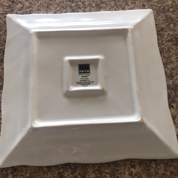 222 Fifth Early Bird Fine China Plates (2) - Picture 7 of 7